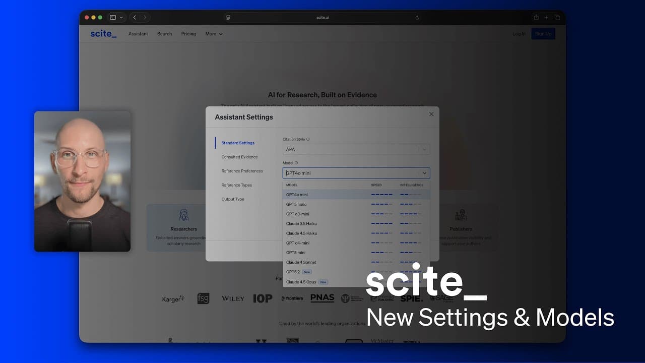 Scite Assistant's New Settings Experience video thumbnail