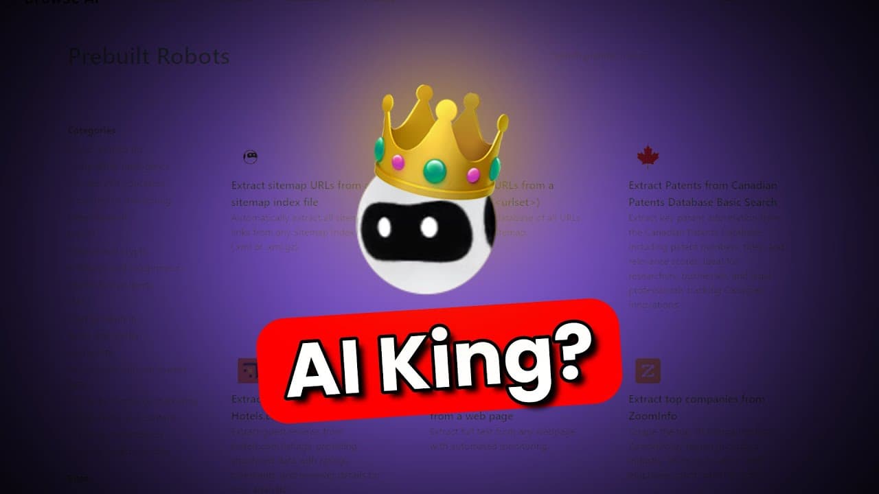 Is AI truly that Good in Web Scraping? - Browse AI Tutorial &amp; Review video thumbnail