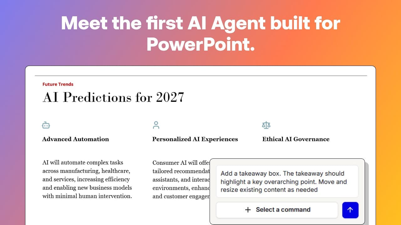 The Best AI Agent for PowerPoint? See the Plus AI Presentation Agent in action video thumbnail