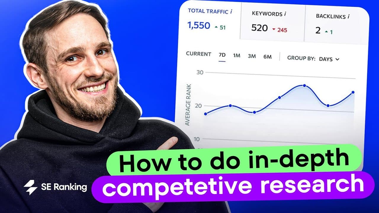 How to Analyze Competitors’ SEO Strategies with SE Ranking video thumbnail