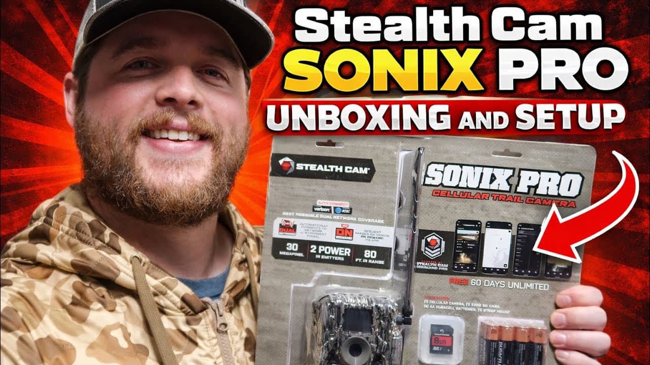 Stealth Cam Sonix Pro Cellular Trail Camera Unboxing, Setup &amp; First Impressions video thumbnail