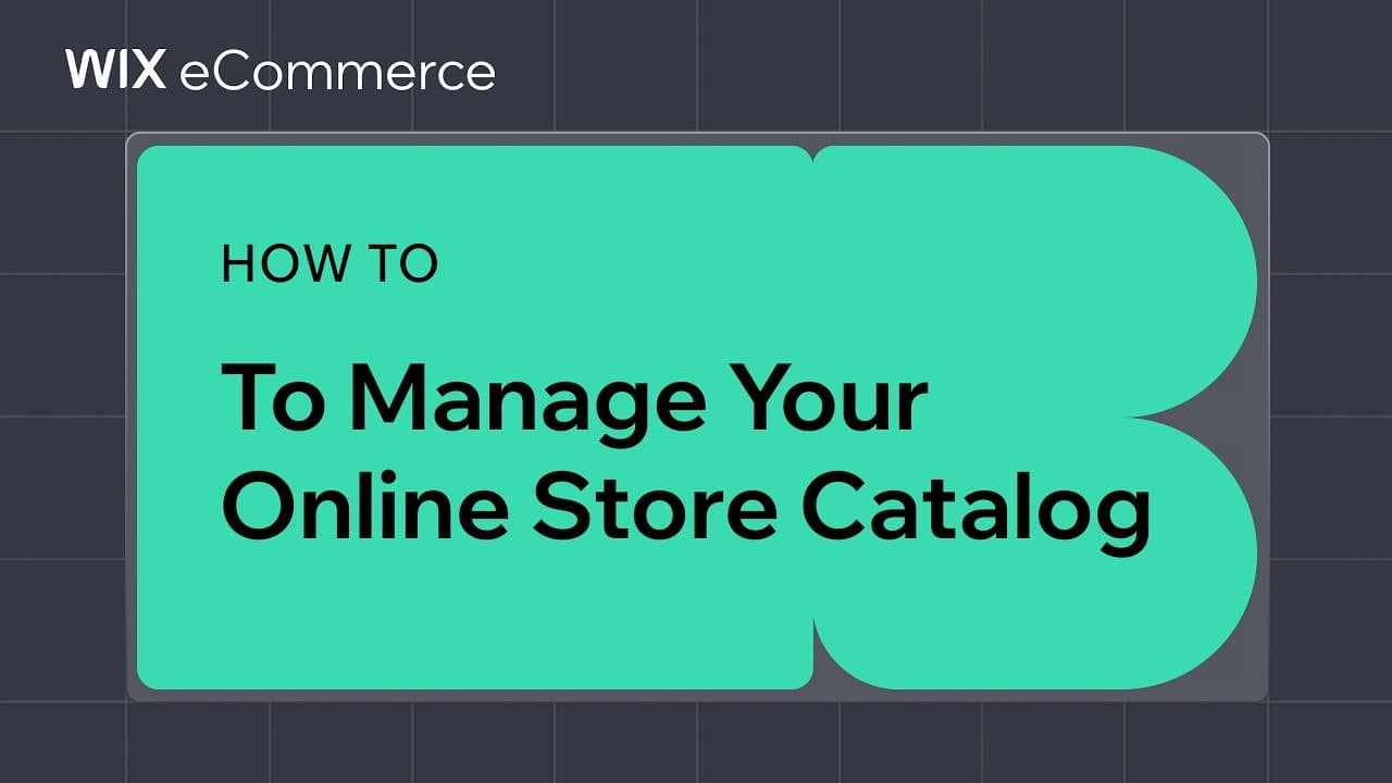 How to manage your Online Store catalog video thumbnail