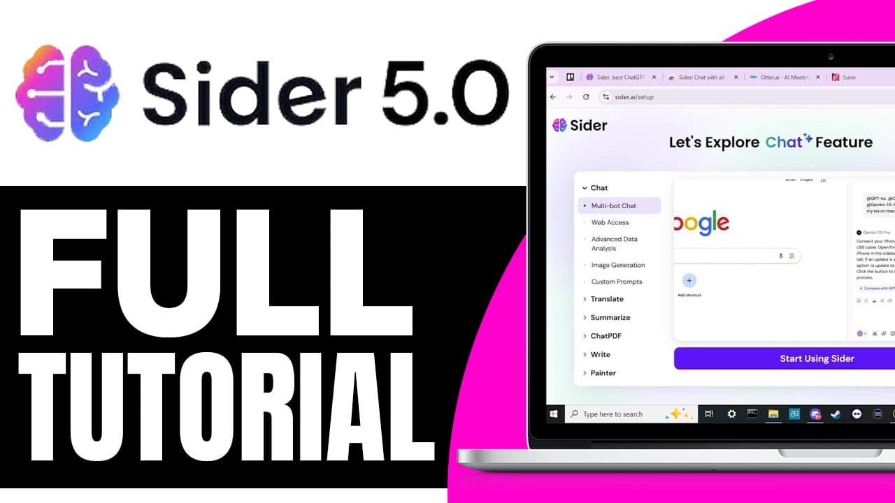 Sider AI Tutorial | How To Use Sider AI ( 2025 ) | Sider 5.0 video thumbnail