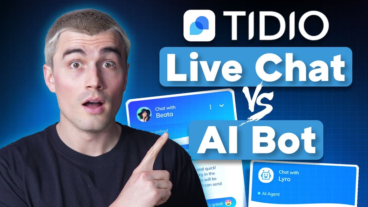 Tidio Review: Best Live Chat &amp; AI Chatbot for Customer Support? video thumbnail