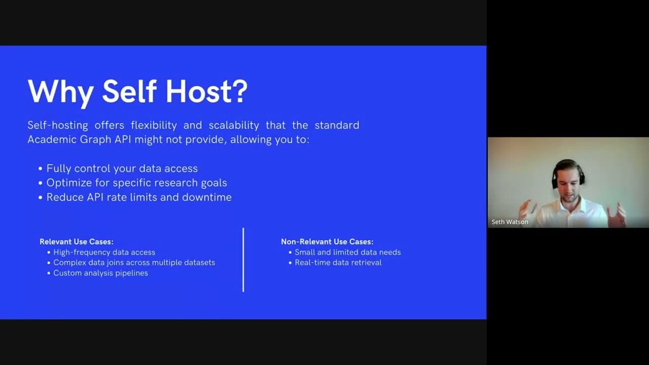 Self-Hosting Semantic Scholar Data [Webinar] video thumbnail