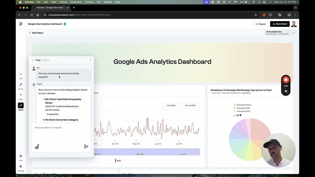 Turn your data into a client-ready dashboard and presentation video thumbnail