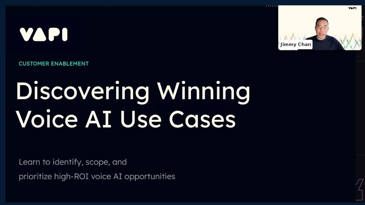 Webinar: How to Pick Your First Production Voice Agent Use Case video thumbnail