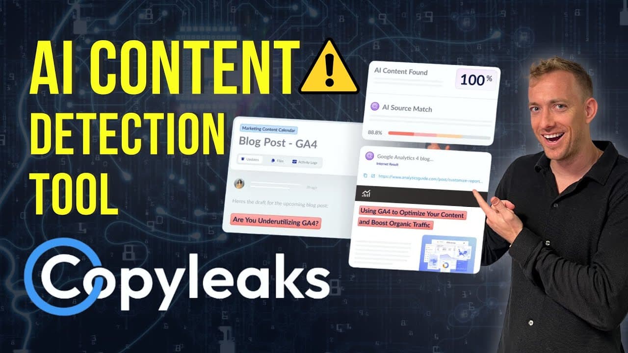 AI Content Detection Tool (Copyleaks) Avoid Plagiarism &amp; Improve SEO video thumbnail