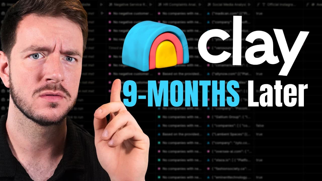 I Tried Clay AI for 9 Months, Here’s What I Learned (Beginner's Guide) video thumbnail