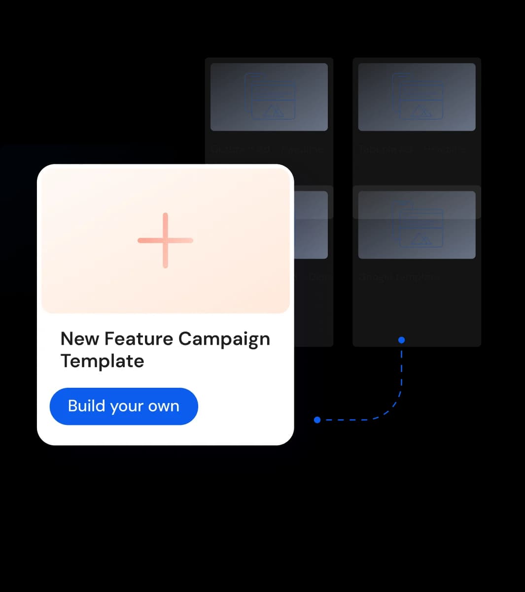 Anyword workspace showing ad campaign templates for platforms like Outbrain and Taboola with a modern, clean interface.