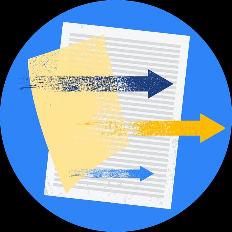 Semantic Scholar feature-deep-dive showing document analysis and information extraction with a vibrant illustrative graphic.