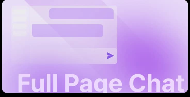 Sider AI full page chat UI showcasing an AI conversation with a modern translucent design on a purple gradient background.