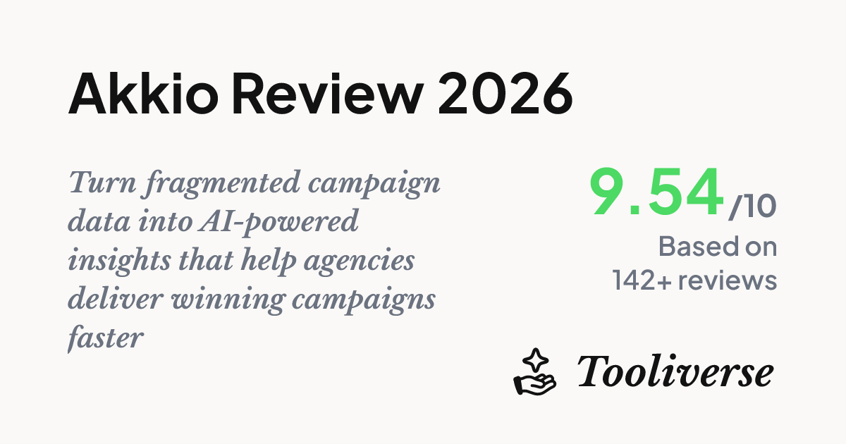 Akkio Review 2026 - Campaign Workflow AI