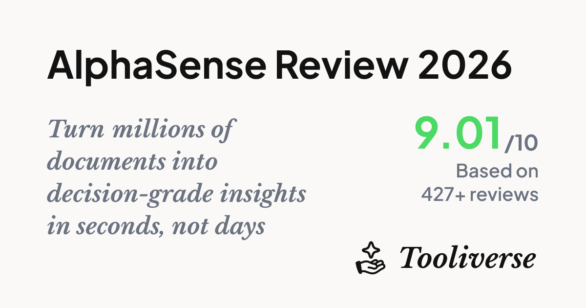 AlphaSense Review 2026 - Market Intelligence AI
