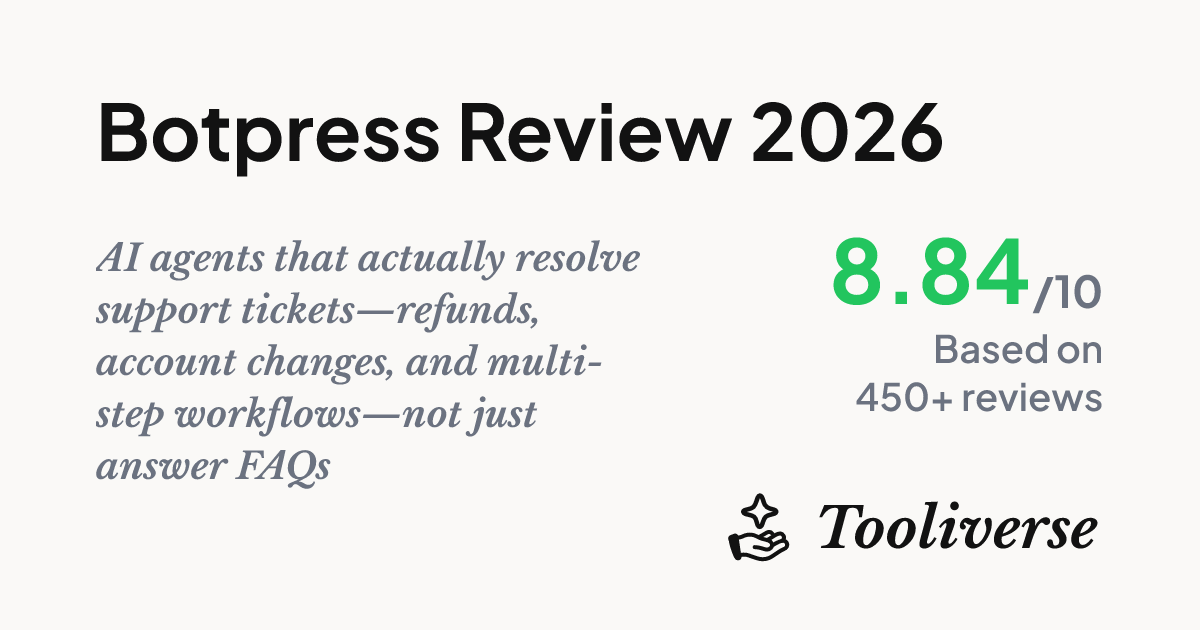 Botpress Review 2026 - AI Agent Builder