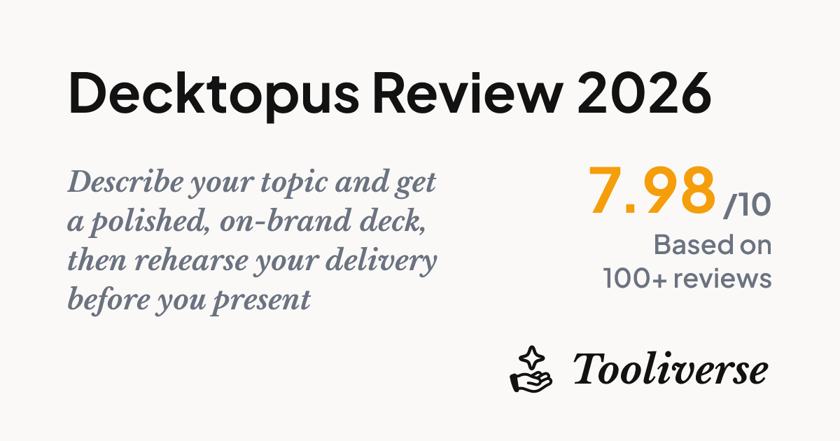 Decktopus Review 2026 - AI Decks & Coaching