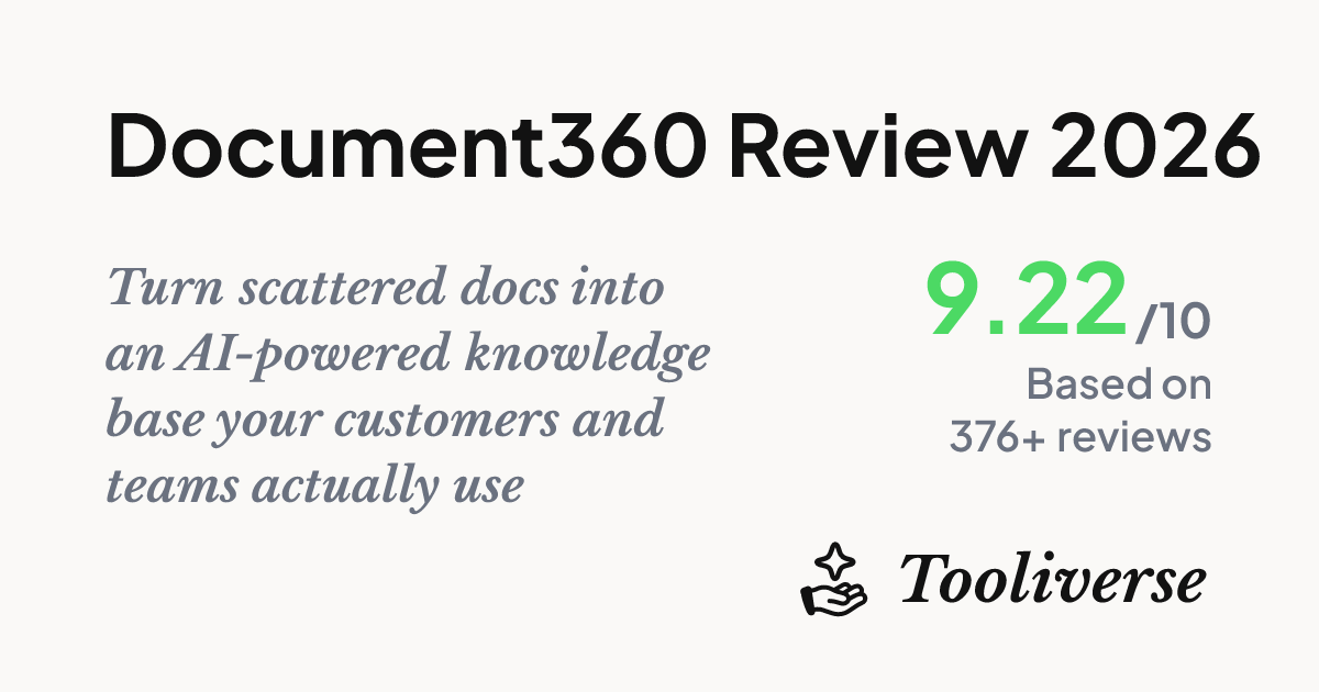 Document360 Review 2026 - AI Documentation