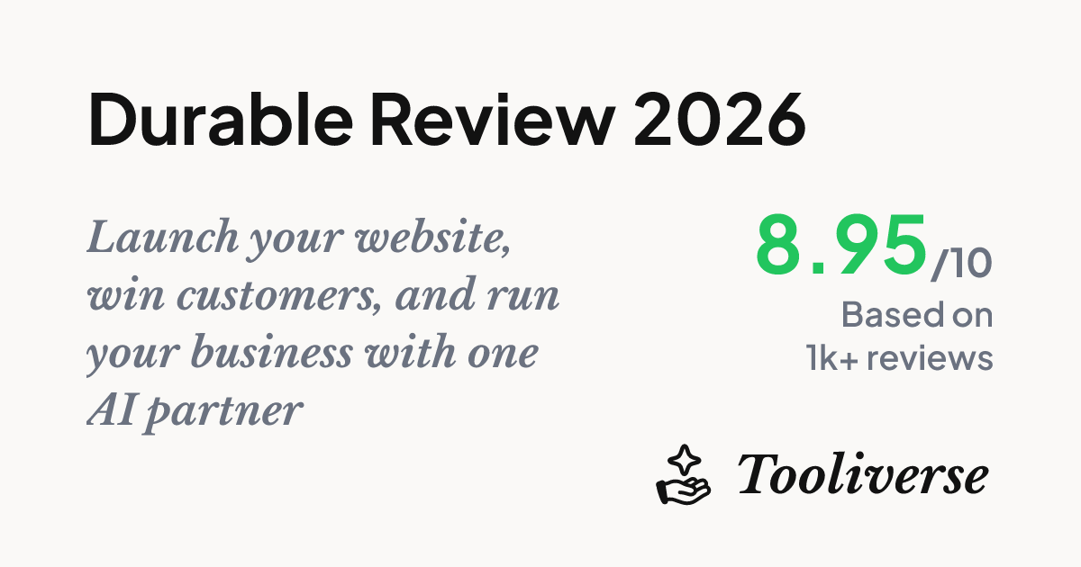 Durable Review 2026 - AI Business Builder