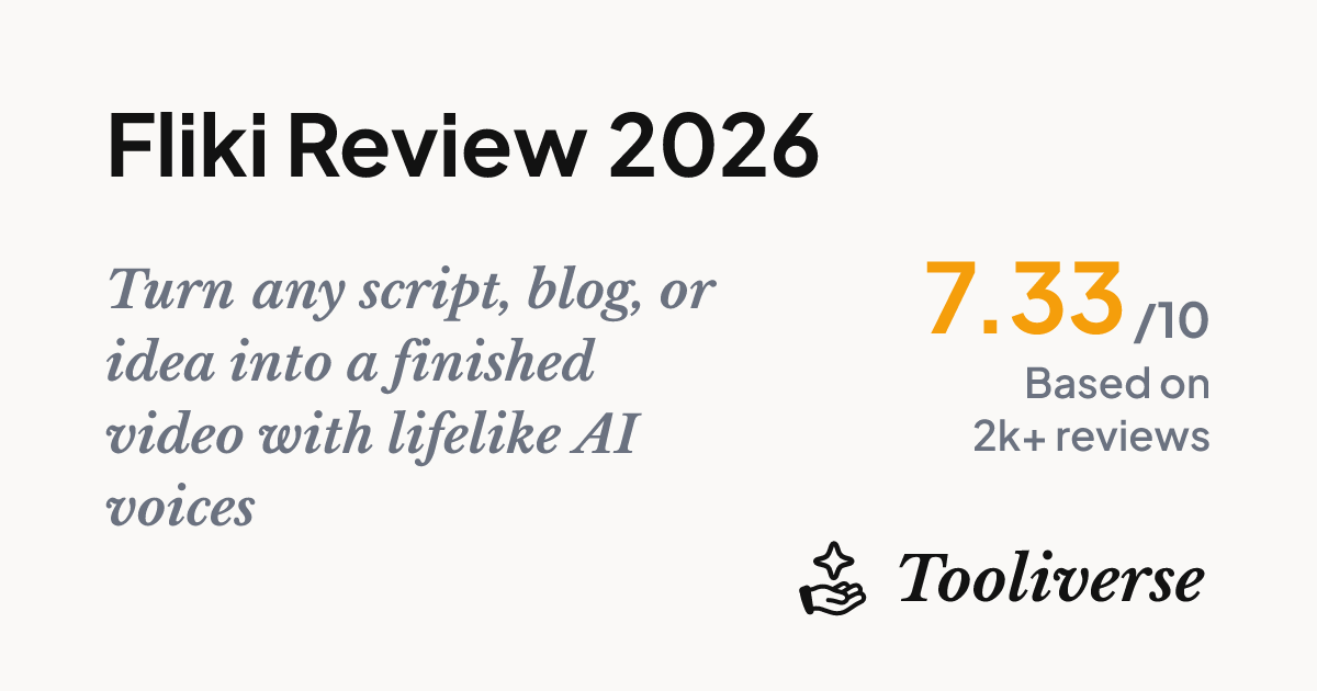 Fliki Review 2026 - AI Video Creation