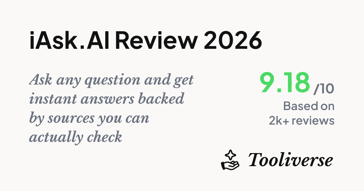 iAsk.AI Review 2026 - #1 Ranked AI Search