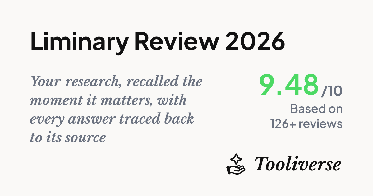 Liminary Review 2026 - AI Research Assistant