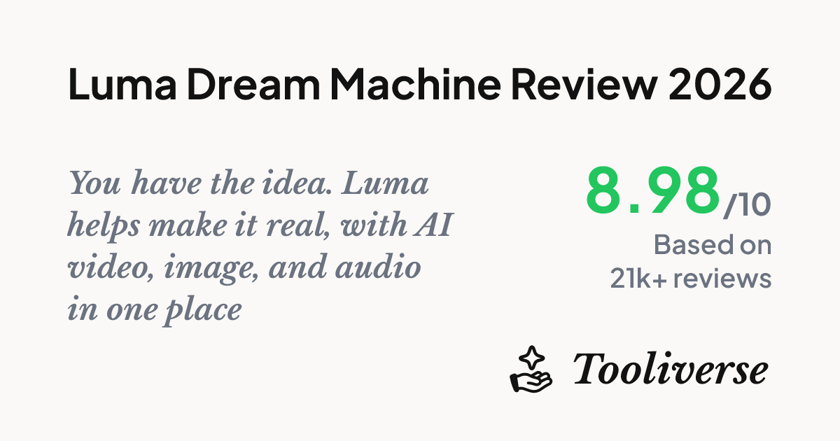 Luma Dream Machine Review 2026 - AI Creative Agents