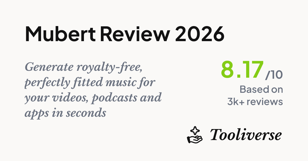 Mubert Review 2026 - Royalty-Free AI Music