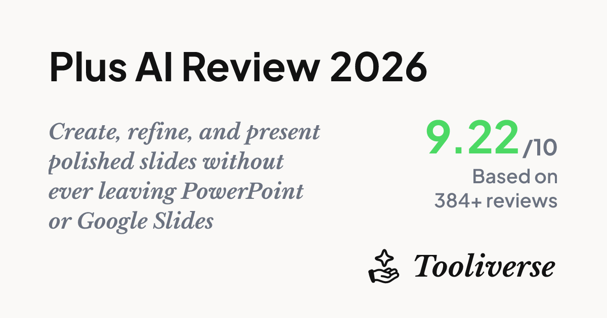 Plus AI Review 2026 - AI Presentation Maker