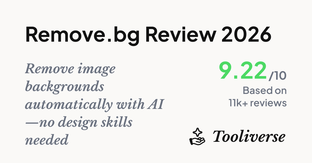 Remove.bg Review 2026 - AI Background Removal