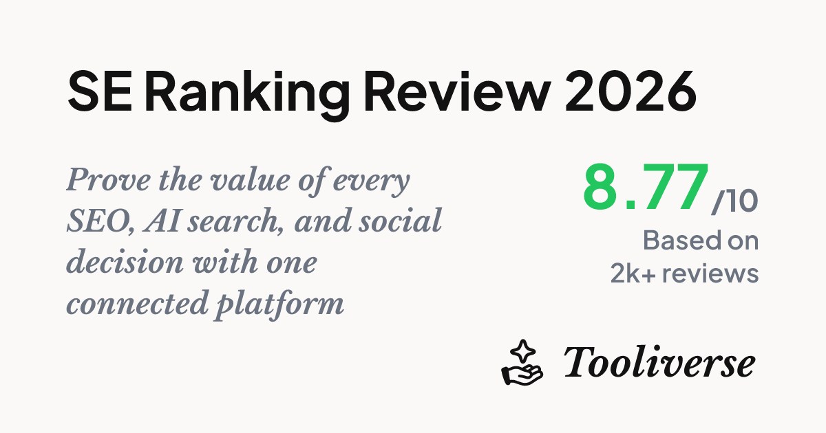 SE Ranking Review 2026 - SEO & AI Visibility