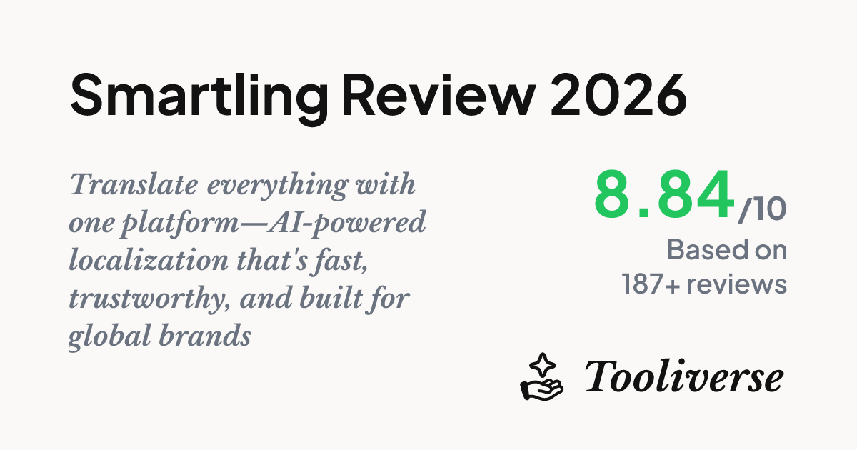 Smartling Review 2026 - AI Translation TMS