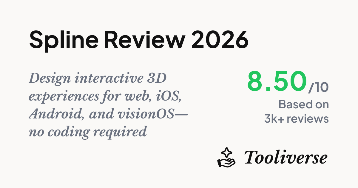 Spline Review 2026 - 3D Design Platform