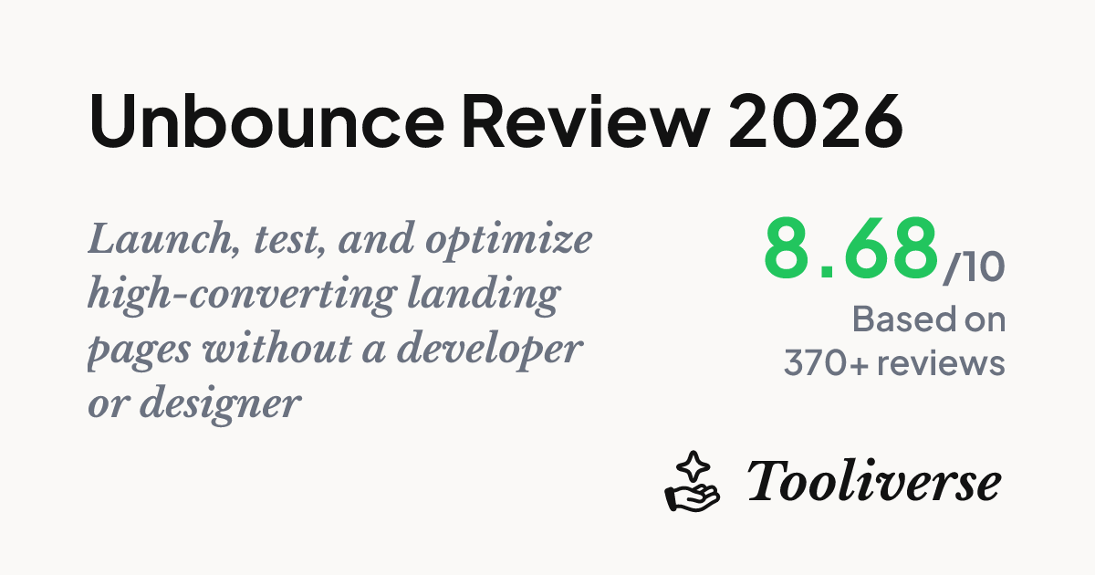 Unbounce Review 2026 - Landing Page Builder